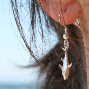 Pendientes Tiburón Blanco